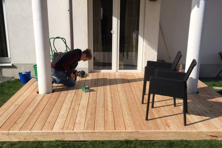 Holzterrasse bauen – Sägewerk Müller